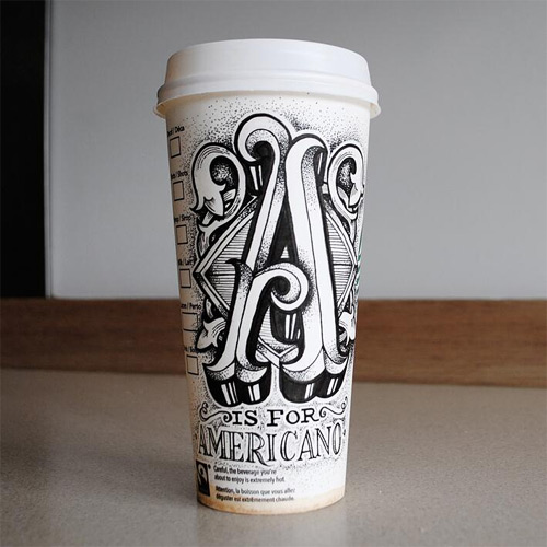 rob drape typography coffee cups featured