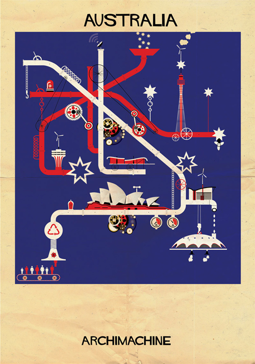 Federico Babina Archimachine illustrations