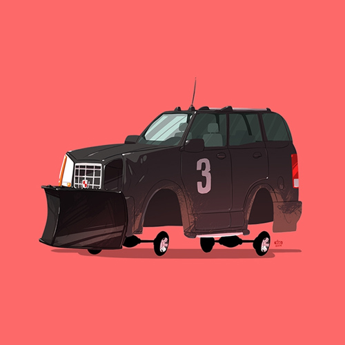 Ido Yehimovitz Greatest Rides cars illustrations