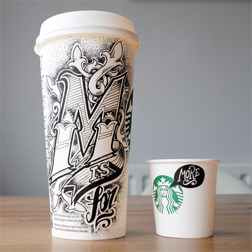 rob drape typography coffee cups featured