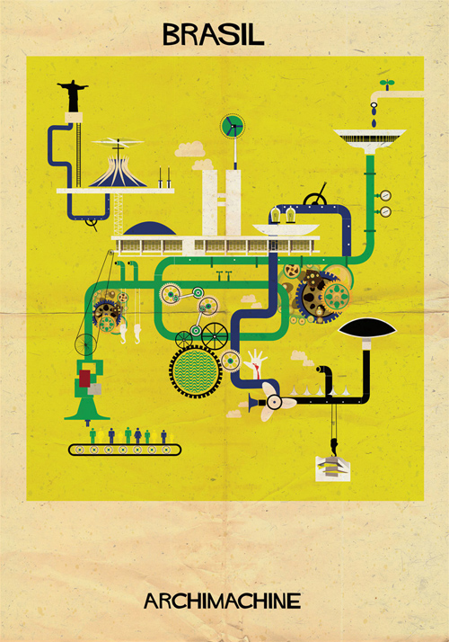 Federico Babina Archimachine illustrations