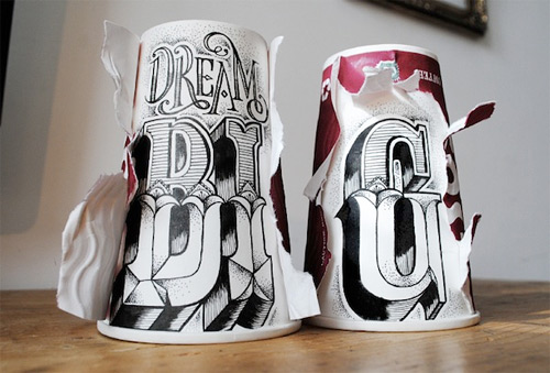 rob drape typography coffee cups featured