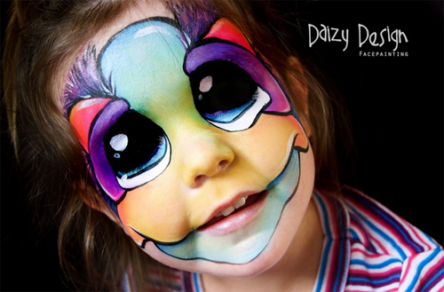 Christy Lewis Daizy design Face Painting 