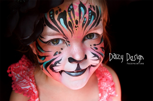 Christy Lewis Daizy design Face Painting 