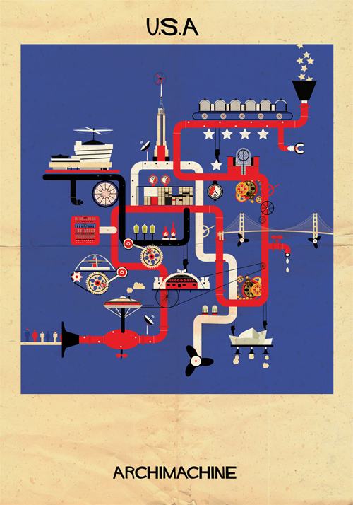 Federico Babina Archimachine illustrations