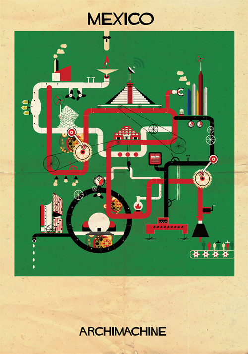 Federico Babina Archimachine illustrations