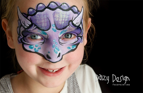 Christy Lewis Daizy design Face Painting 
