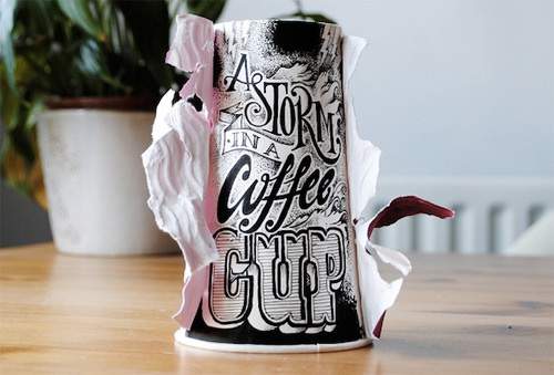 rob drape typography coffee cups featured