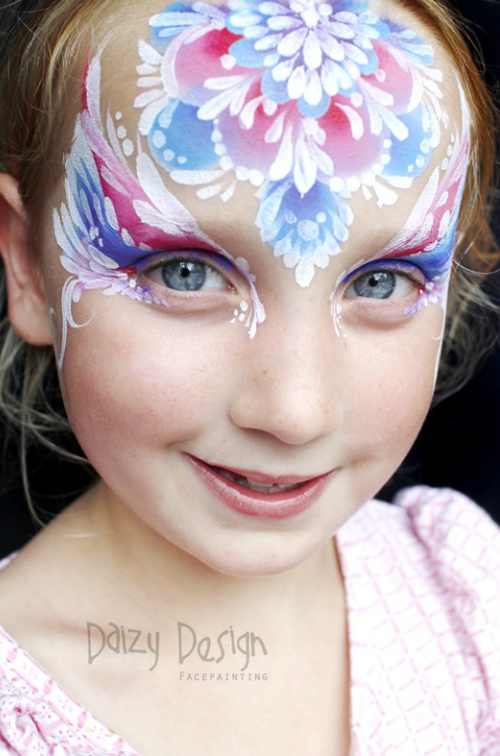 Christy Lewis Daizy design Face Painting 