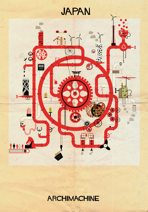 Federico Babina Archimachine illustrations