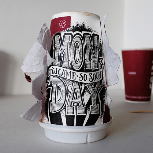 rob drape typography coffee cups featured