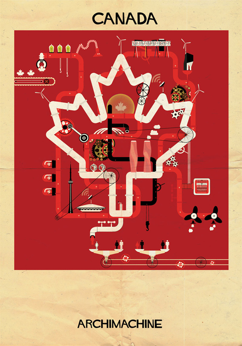 Federico Babina Archimachine illustrations