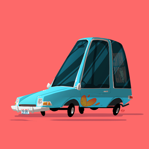 Ido Yehimovitz Greatest Rides cars illustrations