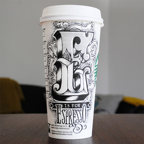 rob drape typography coffee cups featured