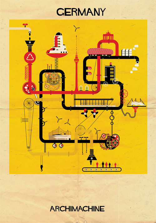 Federico Babina Archimachine illustrations