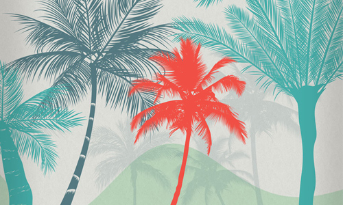 Beautiful free palm tree brushes