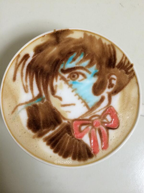 nowtoo sugi colored latte art featured