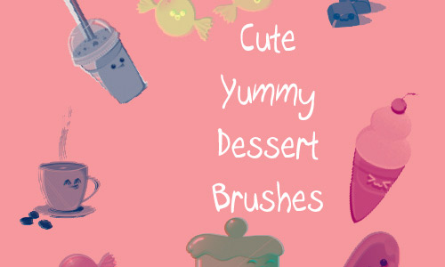 Cute dessert brushes