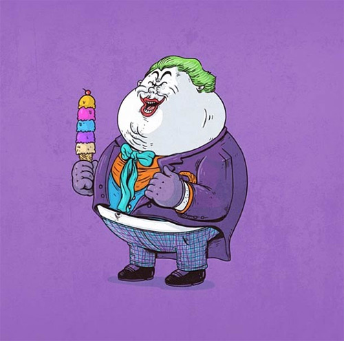 Alex santos fat chunky cartoon superheroes featured