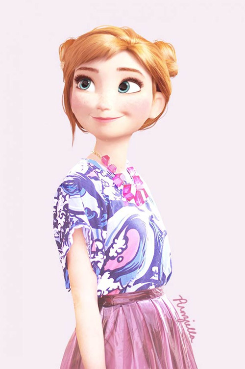 punziella disney character modern fashion featured