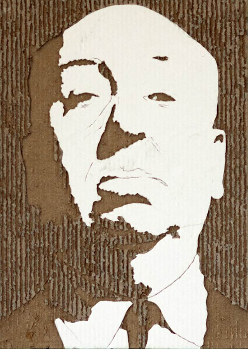 giles oldershaw carving cardboard portraits featured