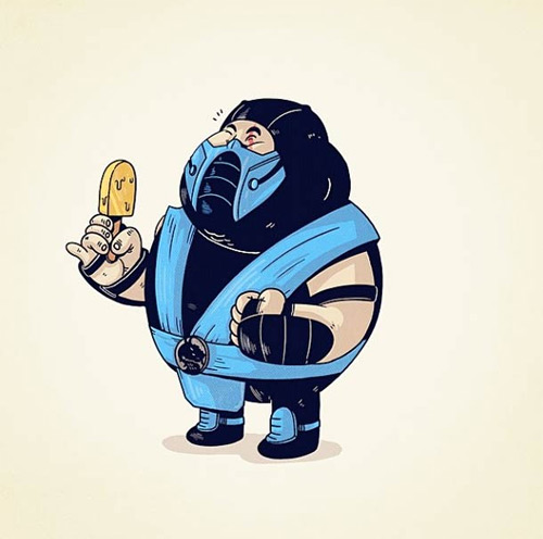 Alex santos fat chunky cartoon superheroes featured