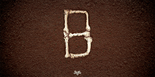 B Bones Shiffa 36 Days of Type typography illustration