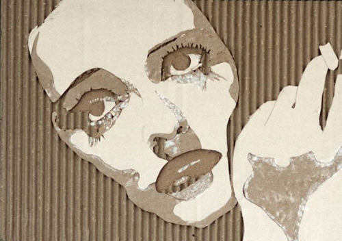 giles oldershaw carving cardboard portraits featured
