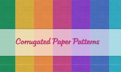 Corrugated paper patterns free