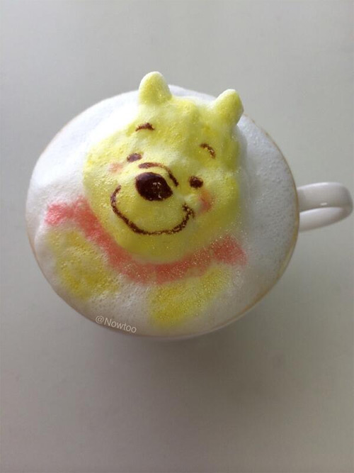 nowtoo sugi colored latte art featured