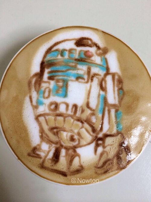 nowtoo sugi colored latte art featured