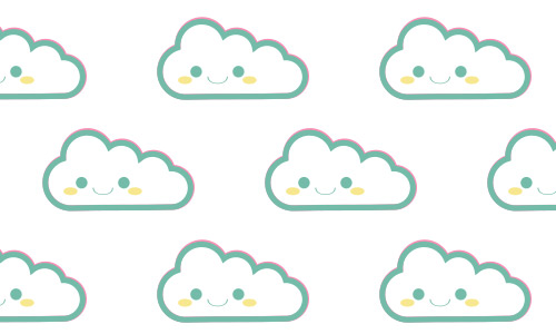 smiley clouds patterns free