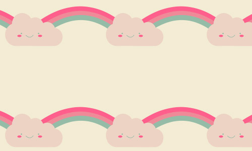 rainbow clouds patterns free