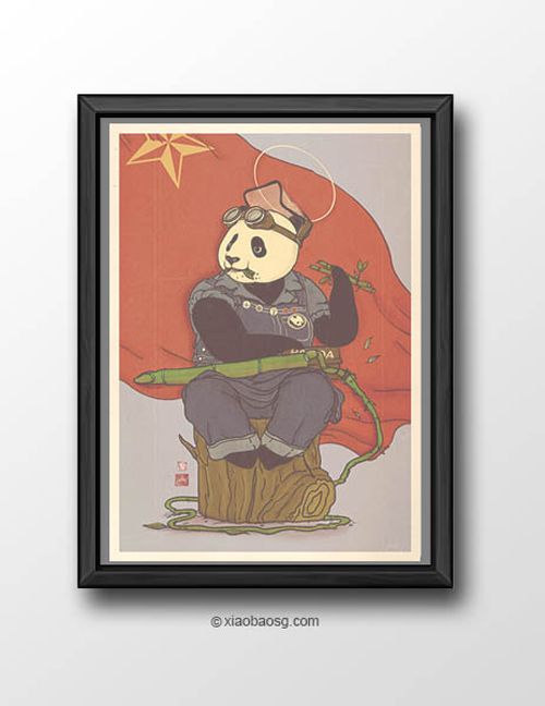 Revolutioner William Chua featured panda propaganda posters