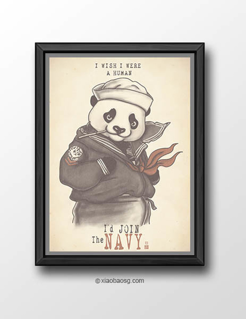 Sailor  William Chua featured panda propaganda posters