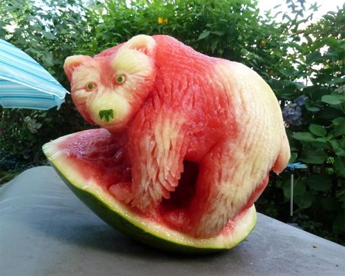 Clive Cooper featured watermelon sculptures