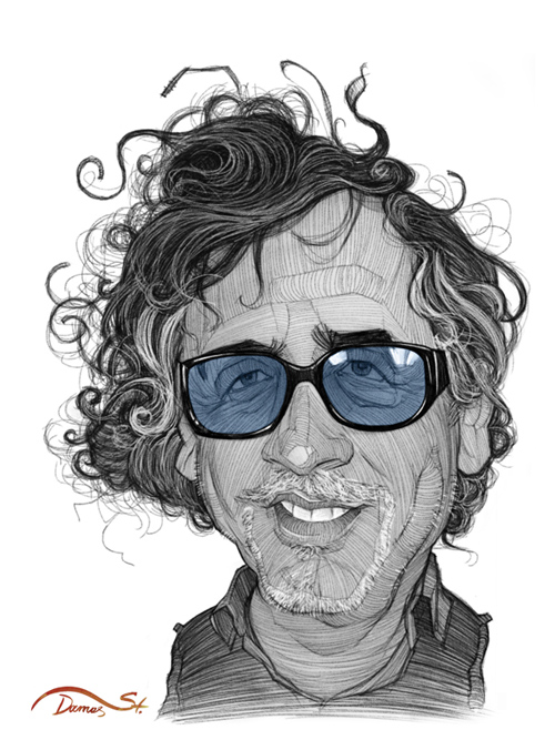 Tim Burton caricature Stavros Damos featured 