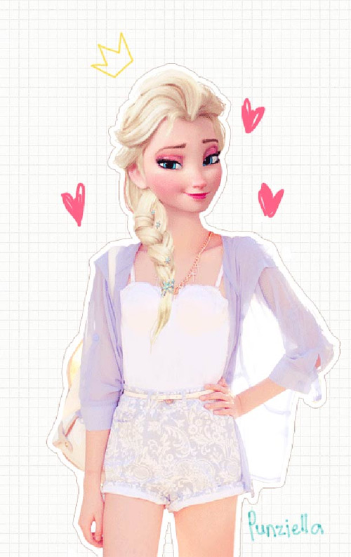 punziella disney character modern fashion featured