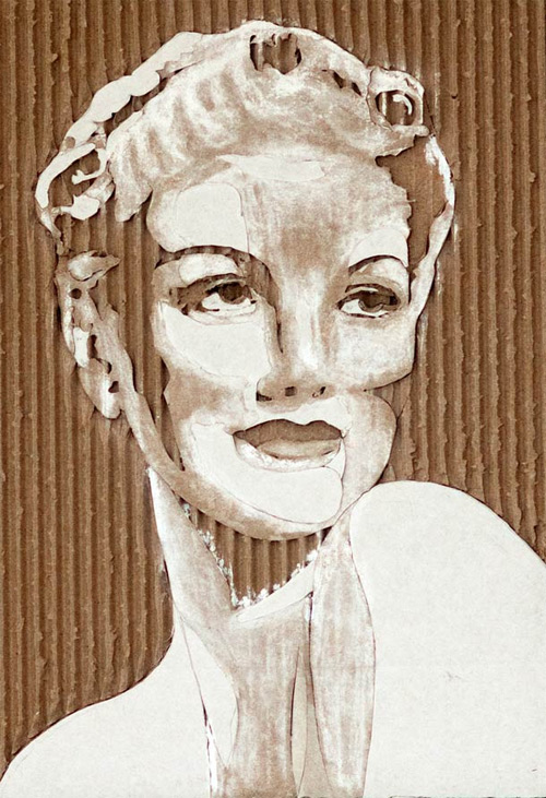 giles oldershaw carving cardboard portraits featured