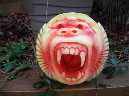 Clive Cooper featured watermelon sculptures