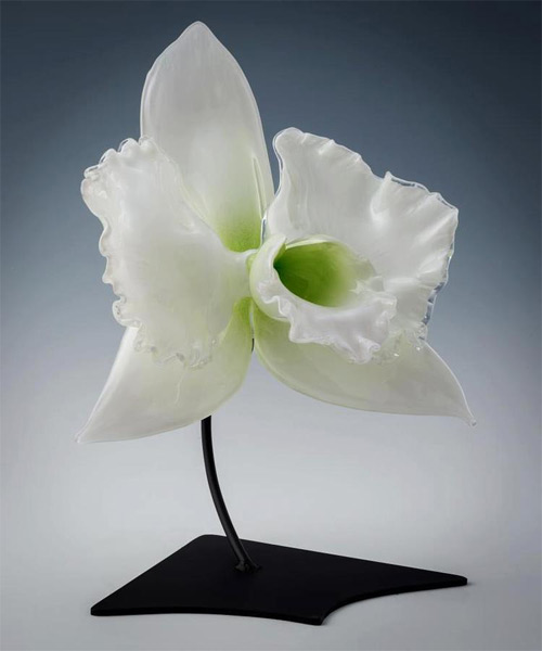 white flower glass art Jason Gamrath featured