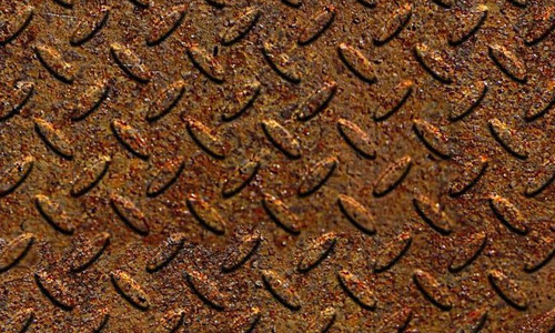 Tread rusty metal texture