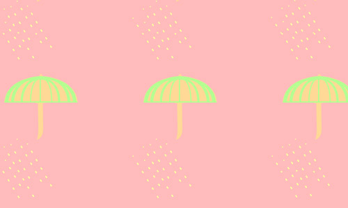 Pink umbrella pattern