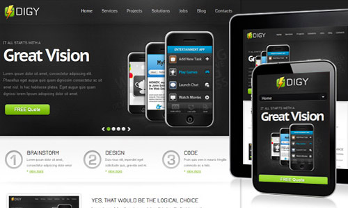 responsive css free theme