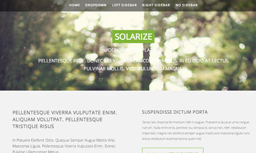 green html5 theme