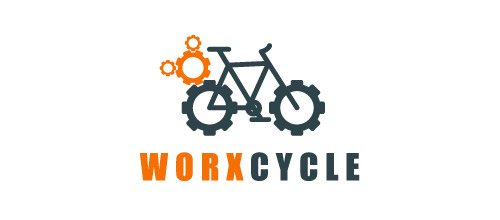 work bicycle logo design