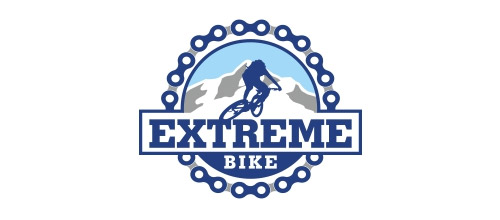 extreme bike logo design