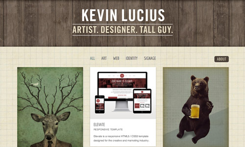 graphic designer grunge website