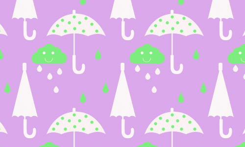 Rainy umbrella pattern free