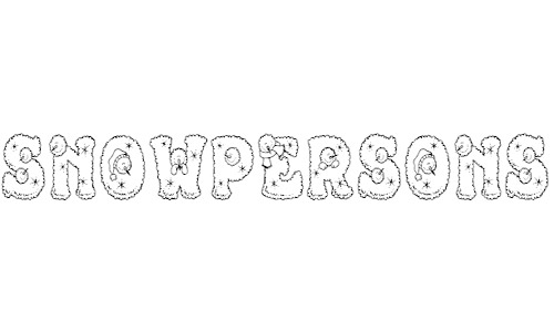 snowperson snow fonts free
